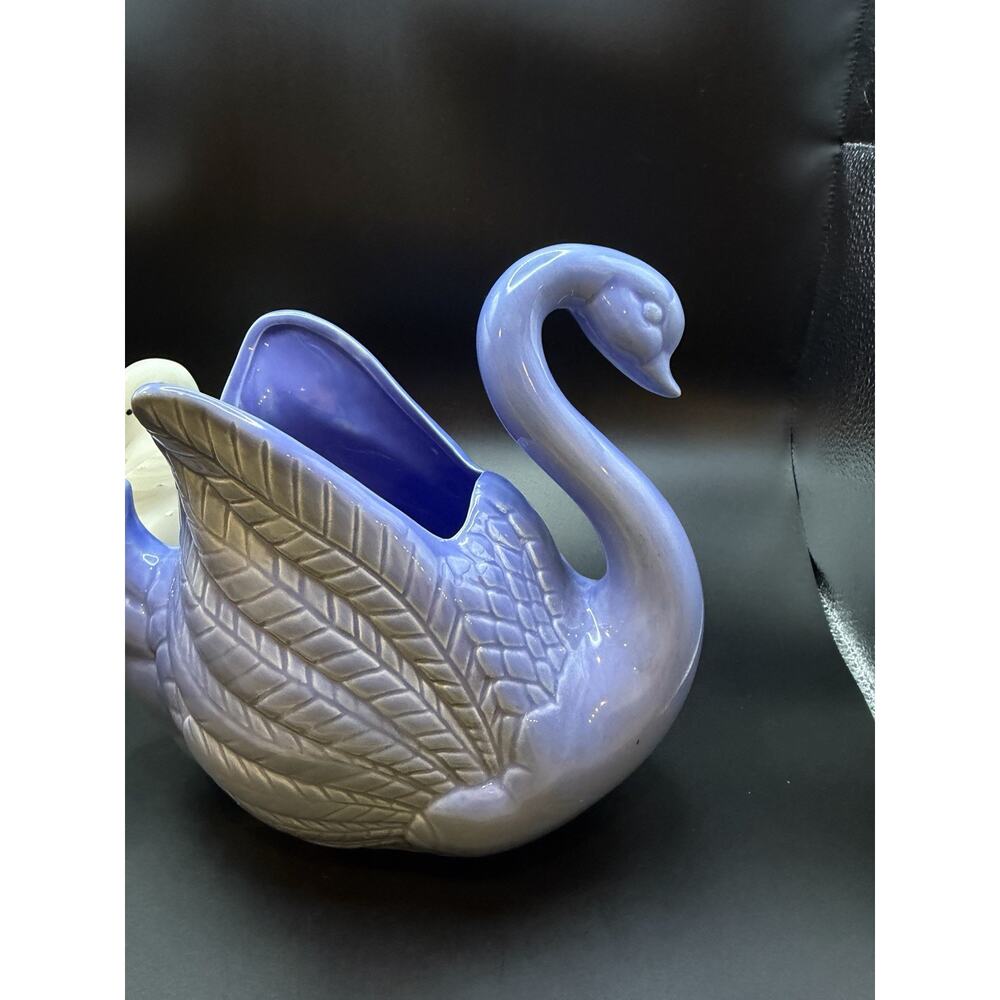 Vintage Swan Lot Ceramic Planter Swan Soap Dish Swan Bookend - Picture 11 of 16